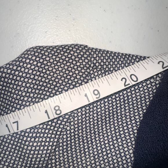 Pendleton Womens Size 6 Navy Blue Check Crop Wool Blazer Jacket Business Casual - Picture 9 of 9